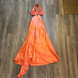Orange prom dress